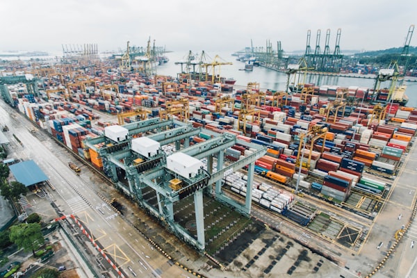 Import export cargo vessel